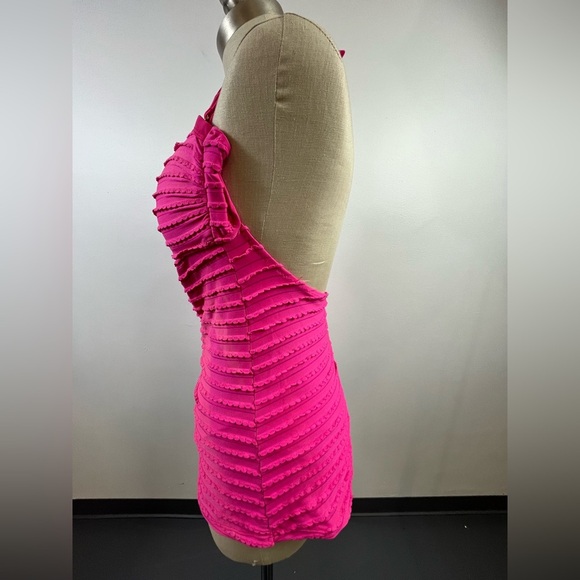 Jessica Simpson Pink Skirted One Piece Bathing Suit, Sz LG - Picture 4 of 13